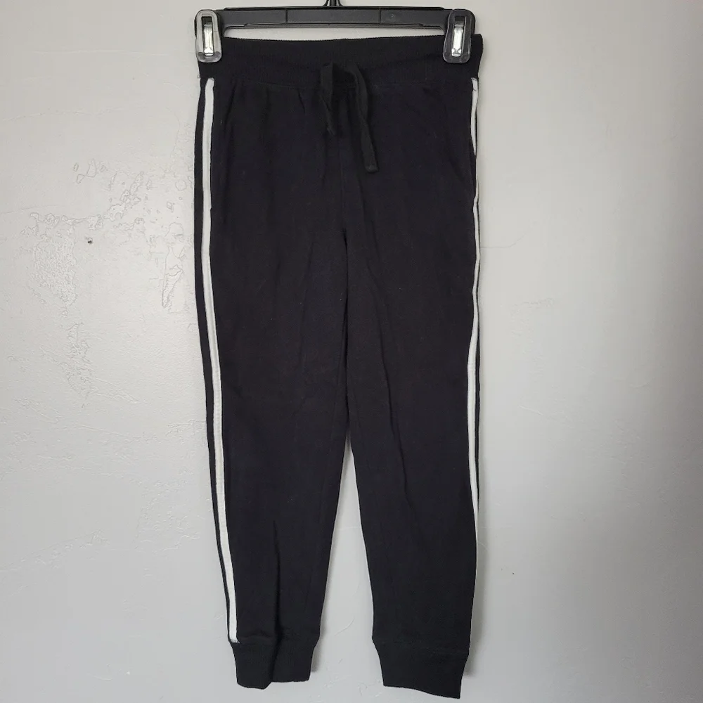 The Children's Place Boys Medium 7/8 Black Joggers Sweatpants Lounge Comfy